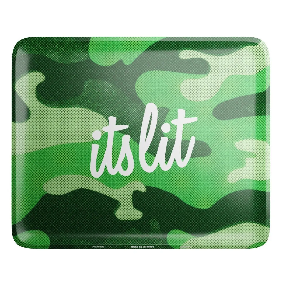 It's Lit! Vassoio per rollare mimetico verde chiaro — immagine 4