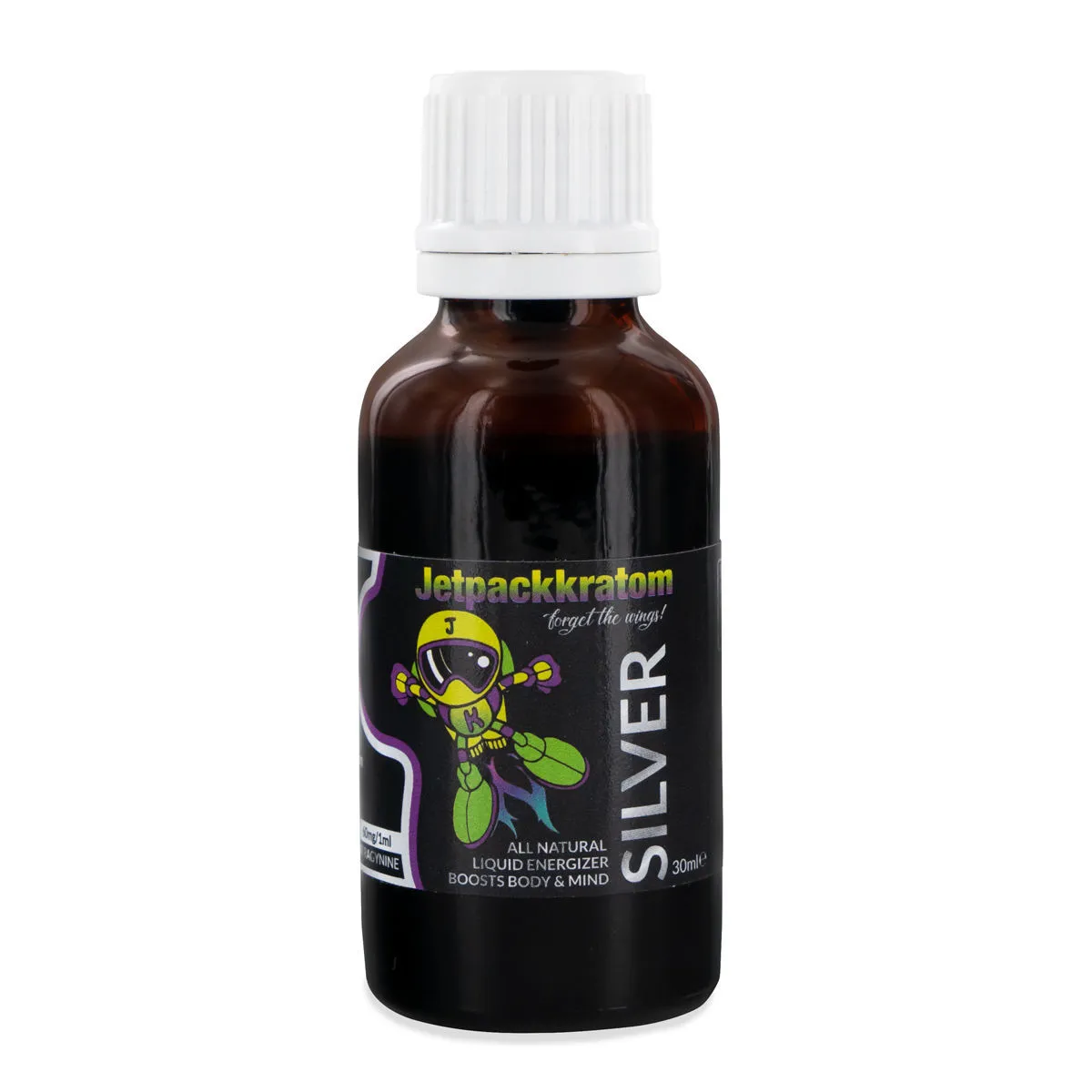 Jetpackkratom SILVER Estratto Liquido - 60mg — immagine 3