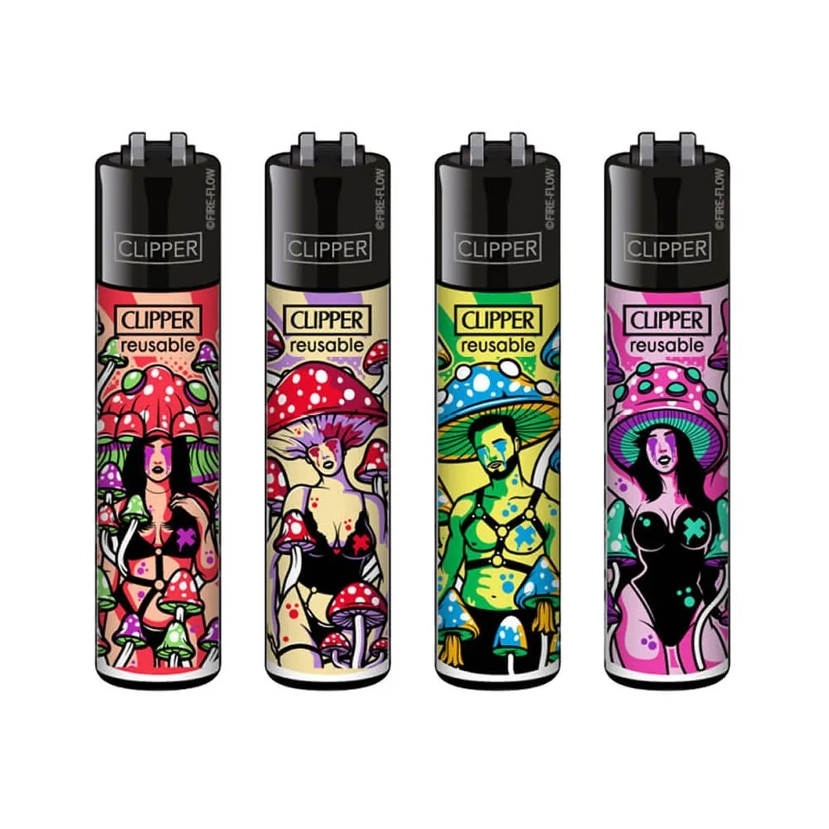 Accendino Clipper Kinky Shroom