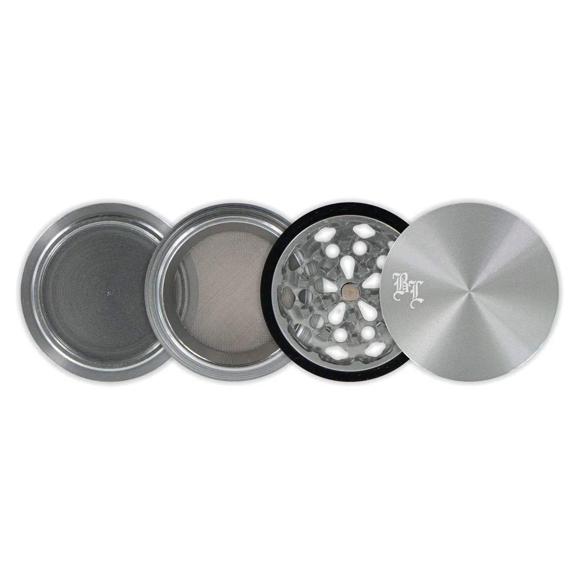 Grinder in metallo Black Leaf Stacked — immagine 3