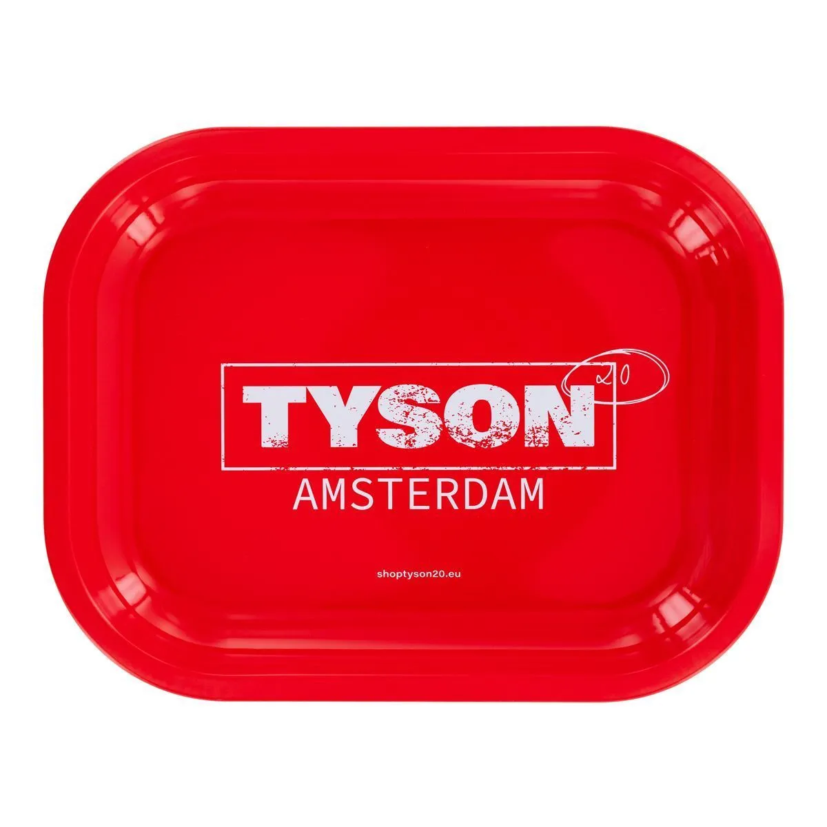Vassoio per rollare in metallo rosso "Tyson Amsterdam" — immagine 2