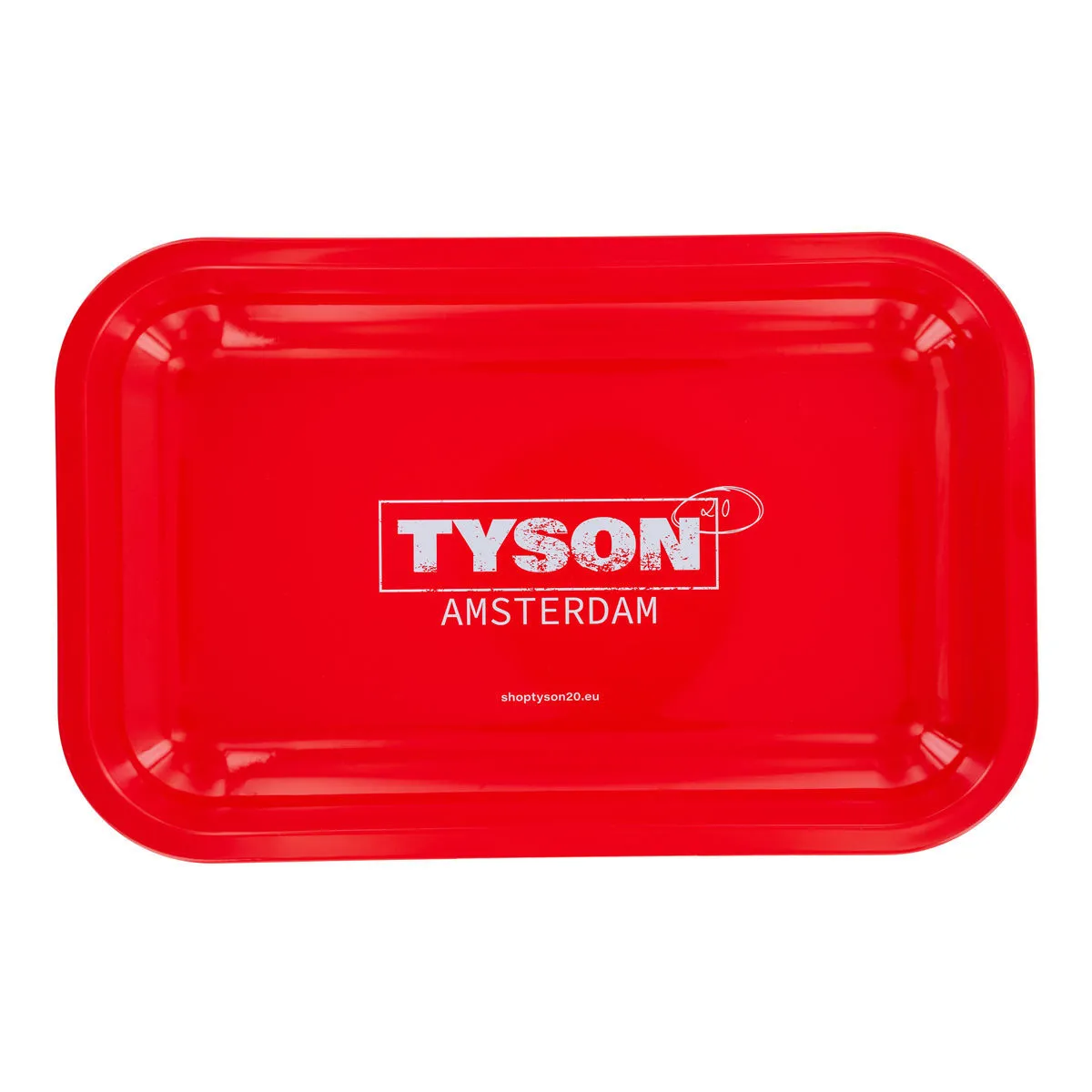 Vassoio per rollare in metallo rosso "Tyson Amsterdam" — immagine 3