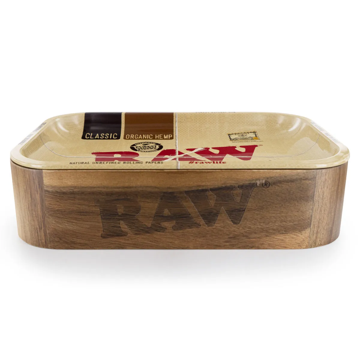 RAW Scatola Cache in Legno con Coperchio Vassoio — immagine 2