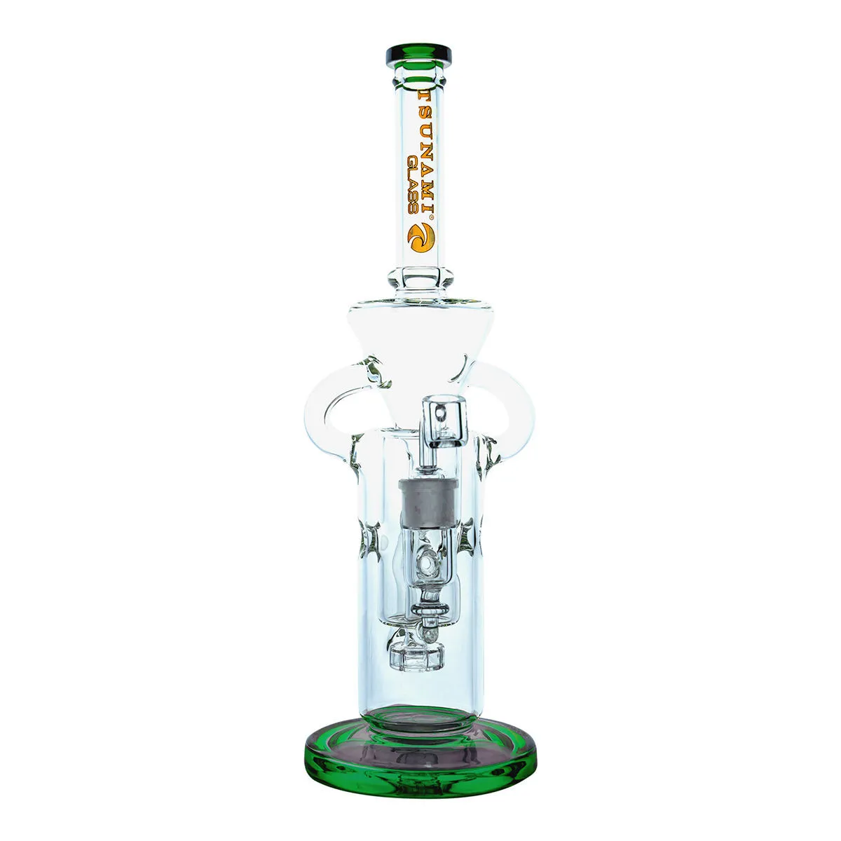 Dab Rig Shower Head Swiss Recycler 13'' (Tsunami Glass) — immagine 2