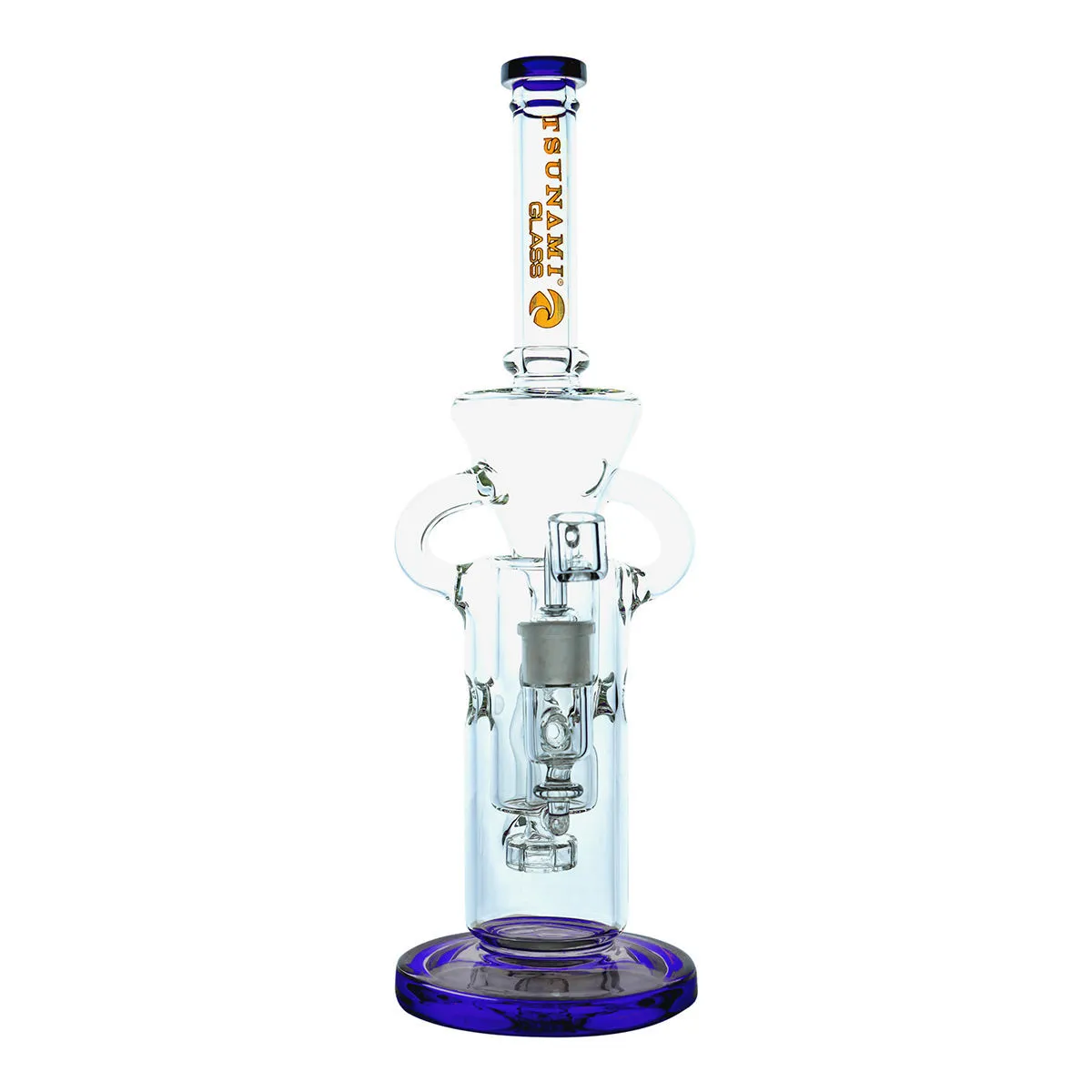 Dab Rig Shower Head Swiss Recycler 13'' (Tsunami Glass) — immagine 3