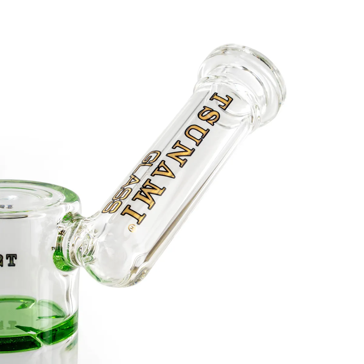 Dab Rig Side Neck Honey Turbine 9" (Tsunami Glass) — immagine 3