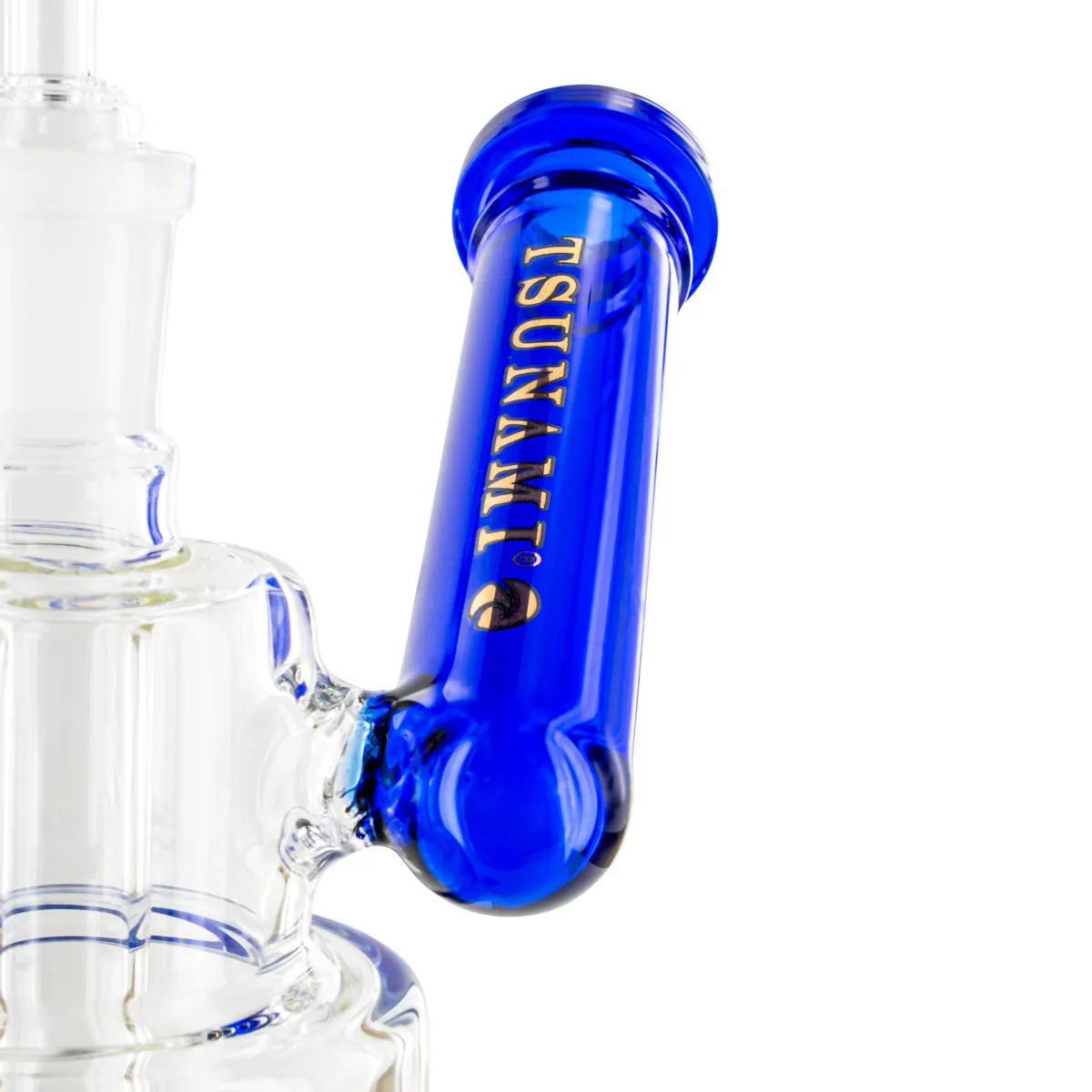 Dab Rig Side Neck Shower Head 10'' (Tsunami Glass) — immagine 3