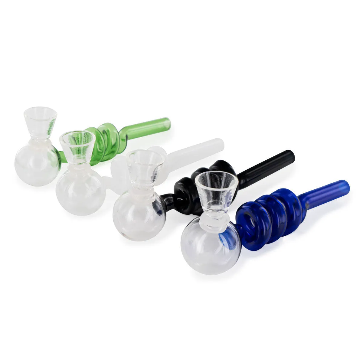 Pipa in vetro a spirale DMT