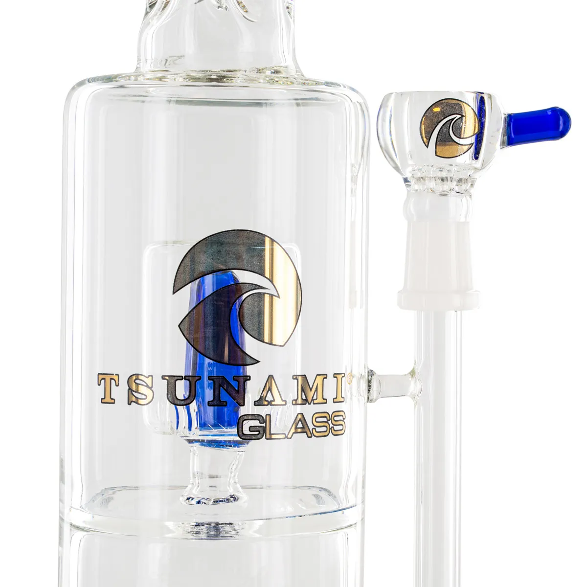 Bong Sprinkler Cube Perc 14'' (Tsunami Glass) — immagine 4