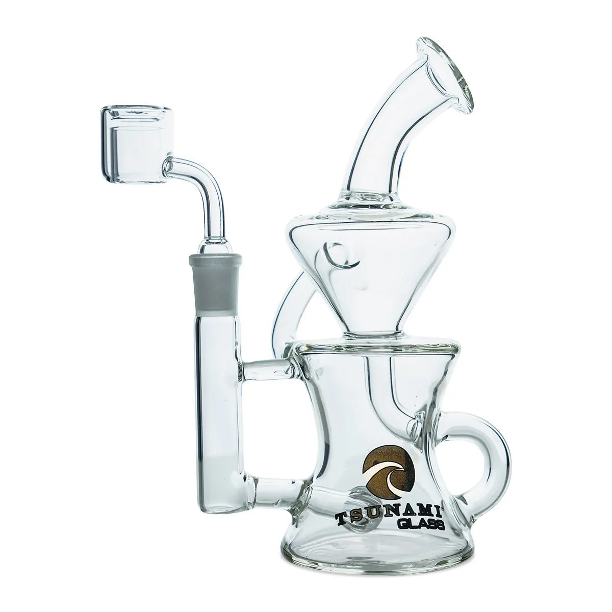 Dab Rig Recycler Sprinkler 9'' (Tsunami Glass)