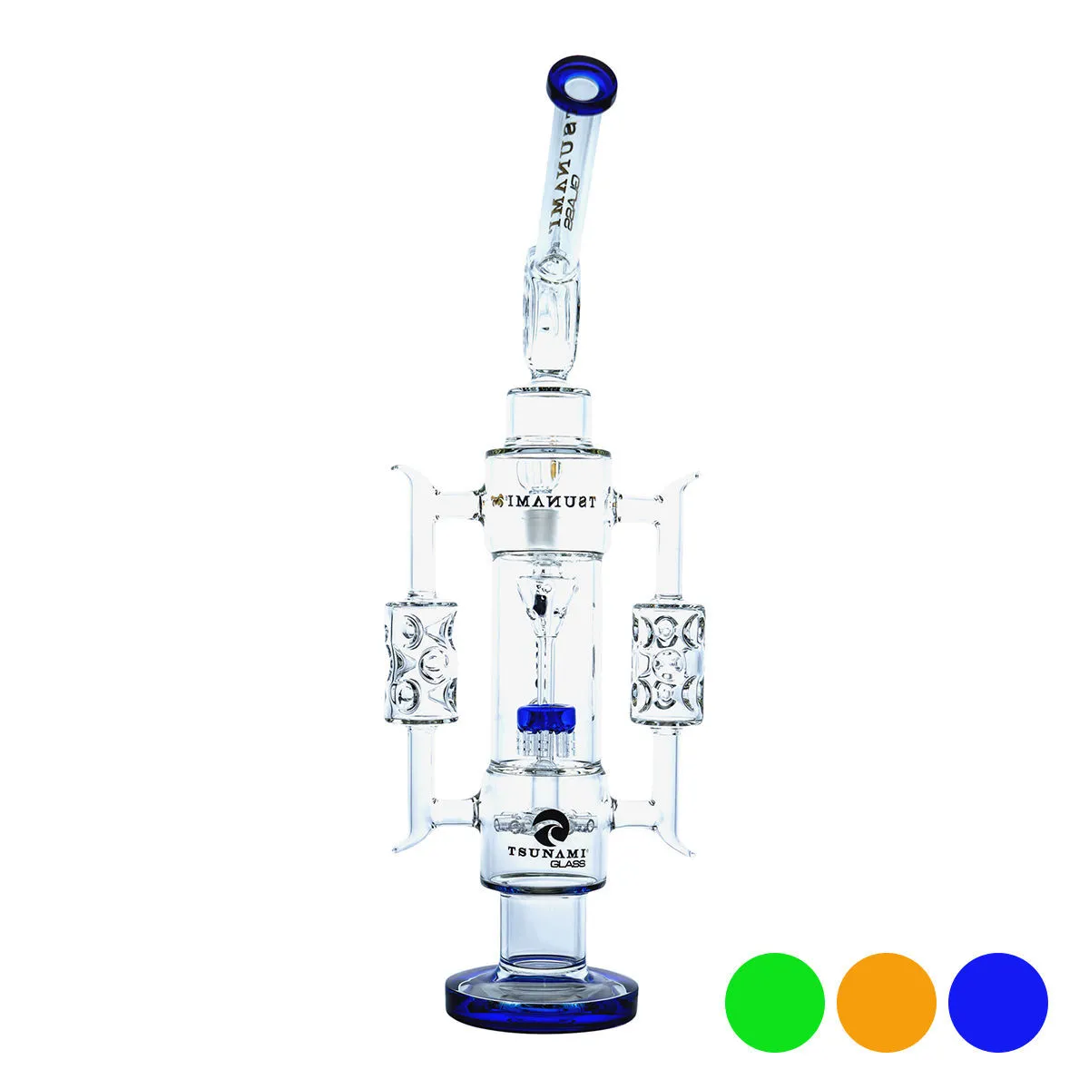 Bong Recycler con Sprinkler Shower Head 20'' (Tsunami Glass)
