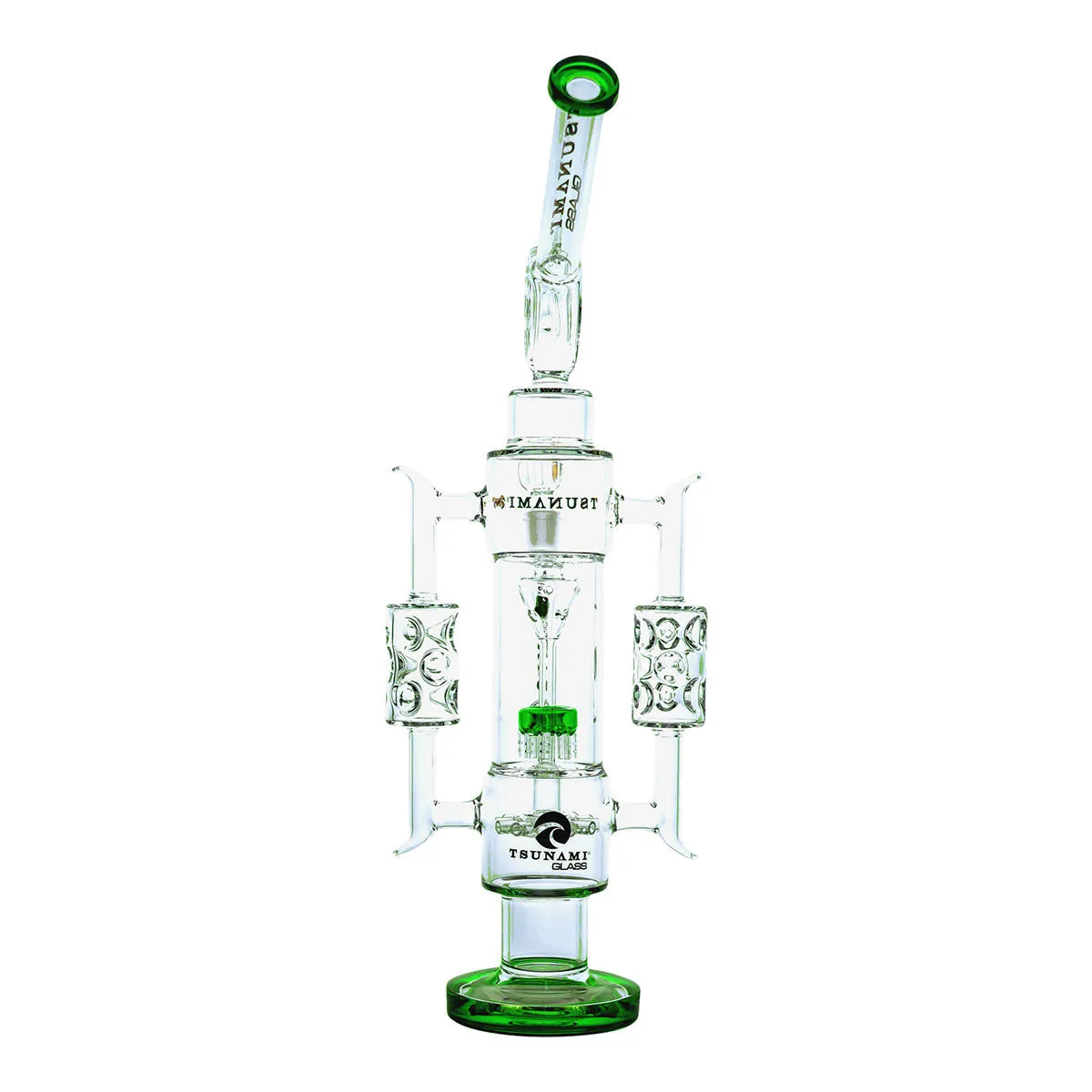 Bong Recycler con Sprinkler Shower Head 20'' (Tsunami Glass) — immagine 3