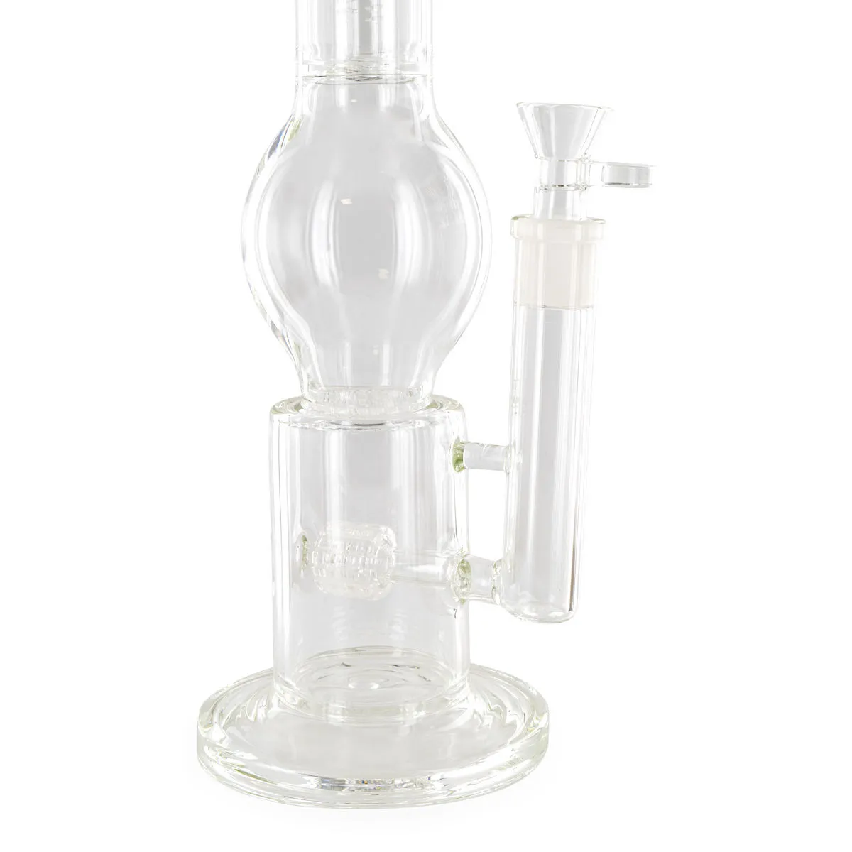Bong in vetro Black Leaf con triplo percolatore — immagine 2