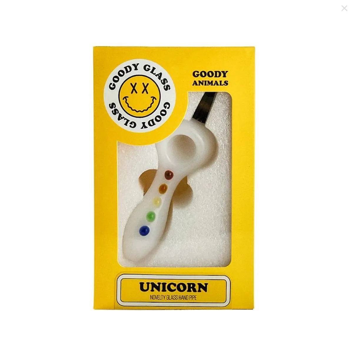 Pipa in vetro Unicorno Goody Glass — immagine 4